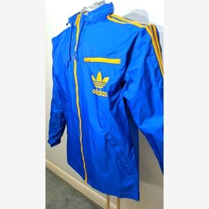 Adidas Windbreaker Light Rain Jacket Vintage Super Rare Medium